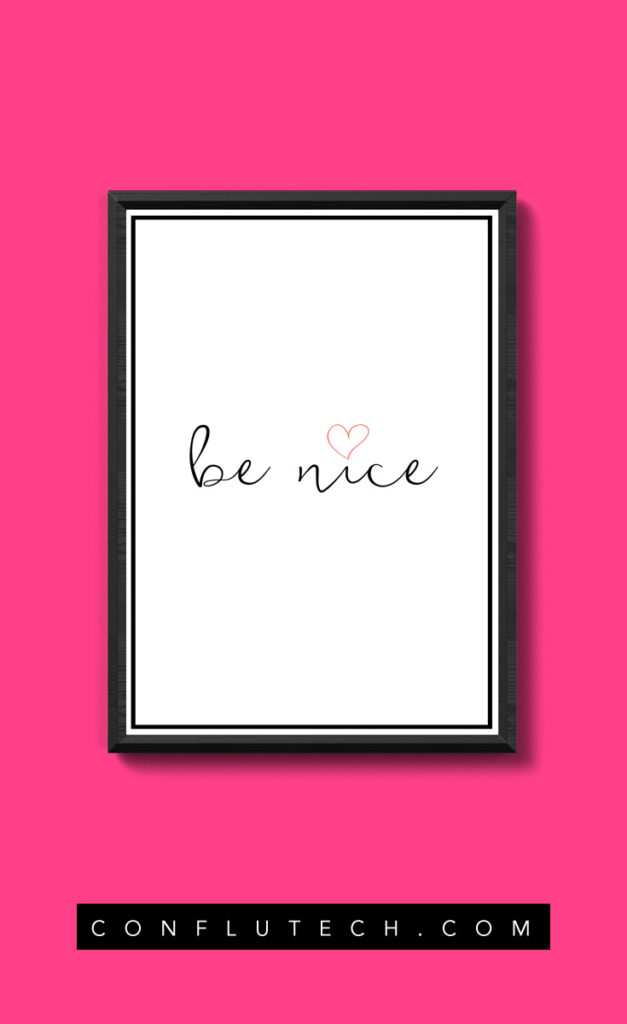 be nice poster-design